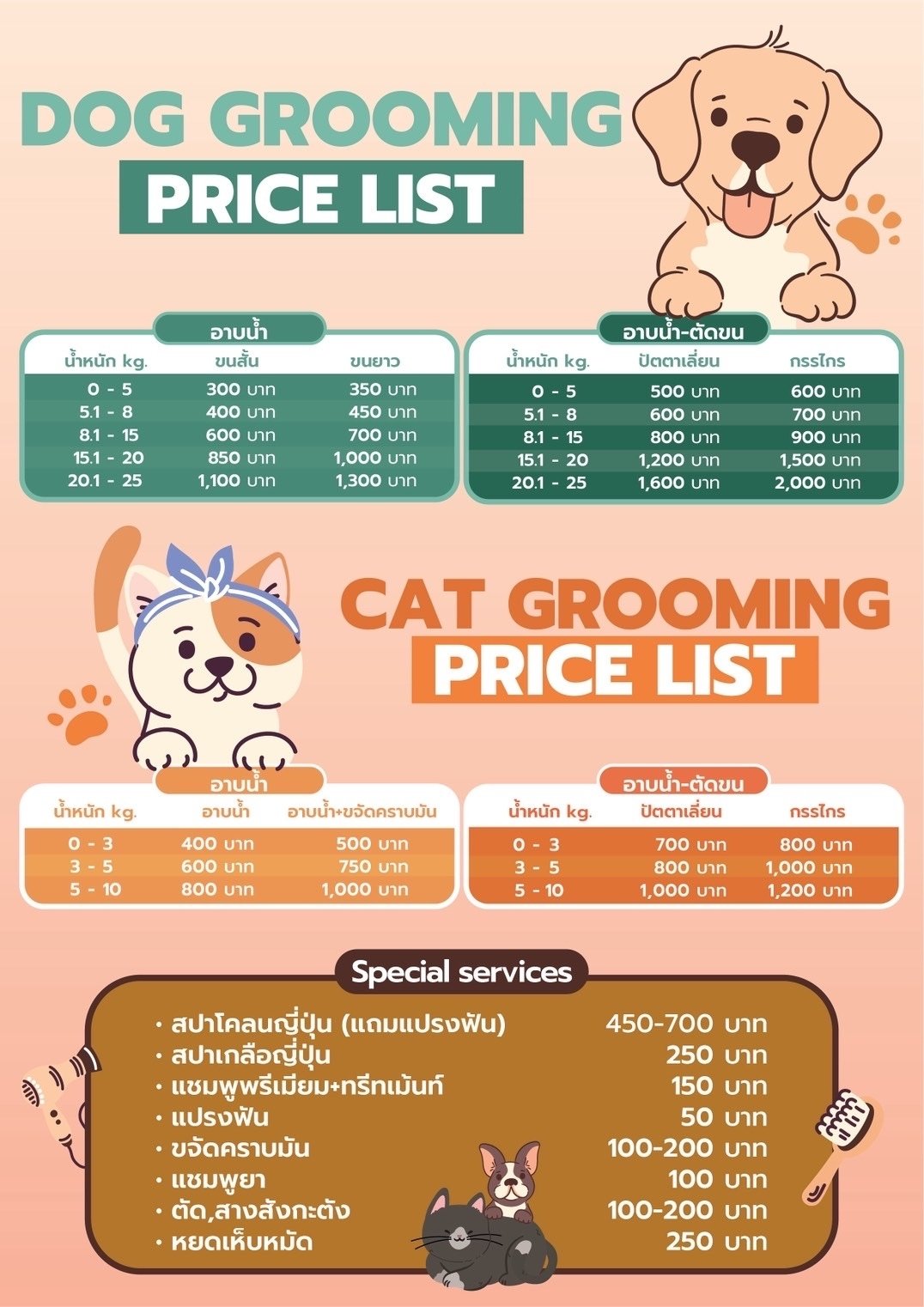 ร้านอาบน้ำตัดขนลาดพร้าว